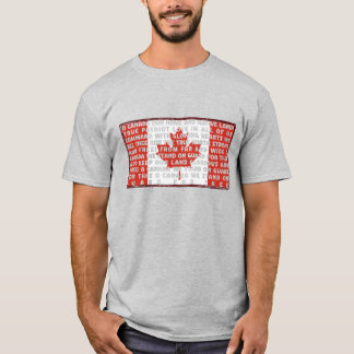 Stolt kanadensare, sant norrstarkt och fritt! t shirt