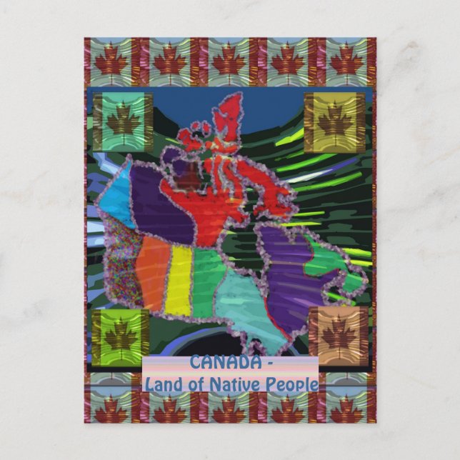 Stolt kanadensare vykort (Framsida)