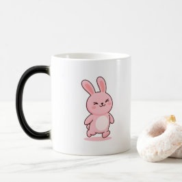 Stolt Kanin Minimal Kawaii Stil Magisk Mugg