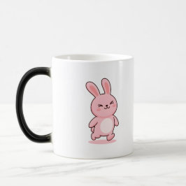 Stolt Kanin Minimal Kawaii Stil Magisk Mugg