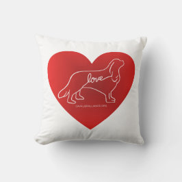 Stolt kärlekdekorativ kudde