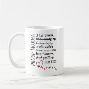 Stolt katt- och hundmamma kaffemugg