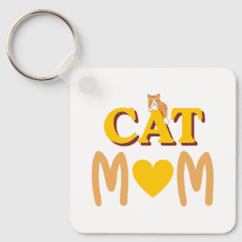 Stolt kattmamma Mors dag  Nyckelring