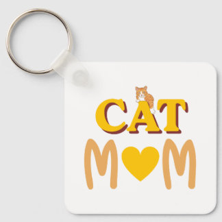 Stolt kattmamma Mors dag Nyckelring