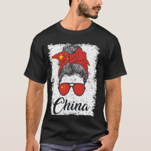 stolt kinesisk China Flagga T Shirt