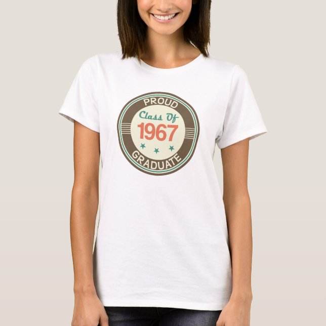 Stolt klassificera av student 1967 t shirt (Framsida)