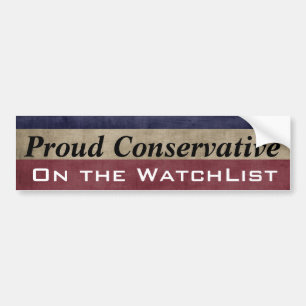 Stolt konservativ på den WatchList anpassningsbar Bildekal