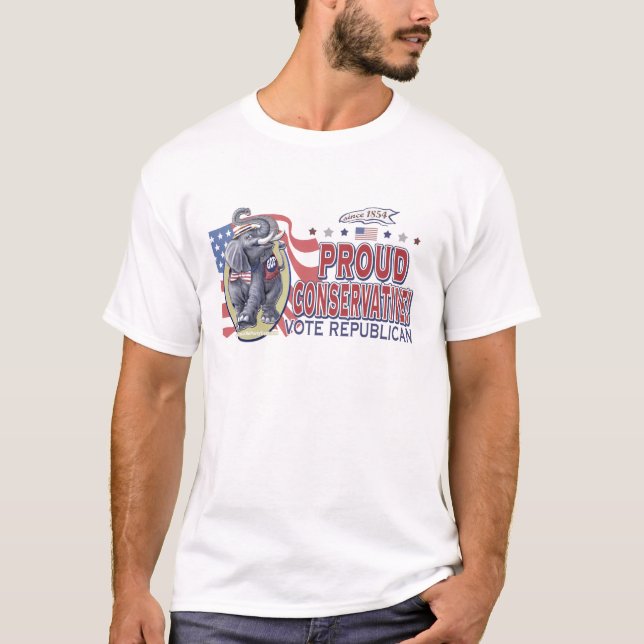Stolt konservativ skjorta t shirt (Framsida)