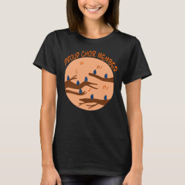 Stolt Körmedlem Cute Bird Musikdesign T Shirt