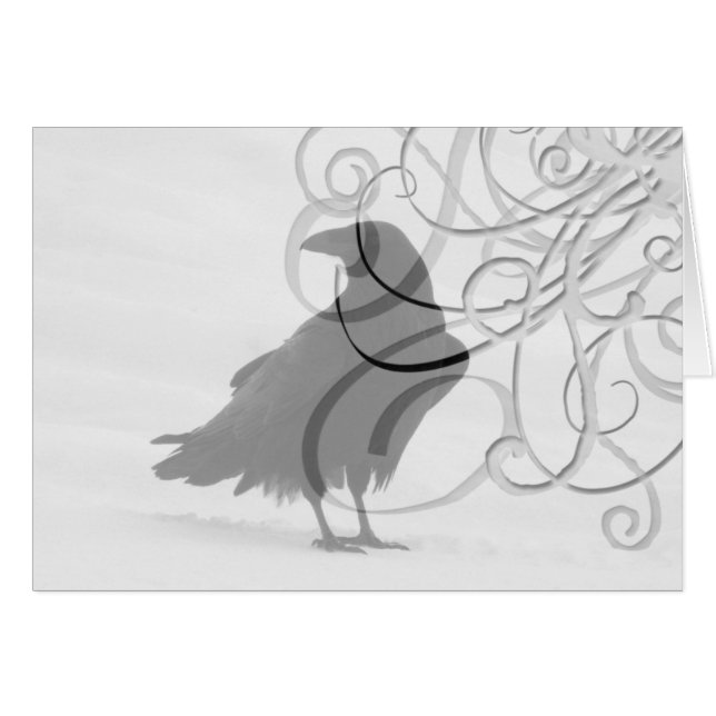 Stolt korpsvart hälsningskort (Framsidan Horizontal)