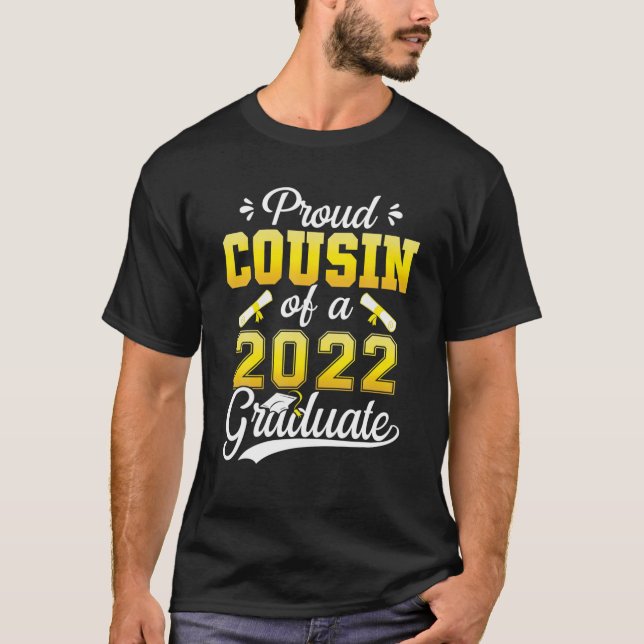 stolt kusin av högre klass Student 2022 T Shirt (Framsida)