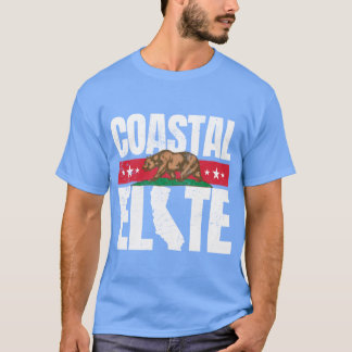 Stolt kustelit kalifornisk björn liberal t shirt