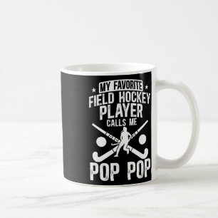 Stolt landhockey farfar till en landhockeyspelare kaffemugg