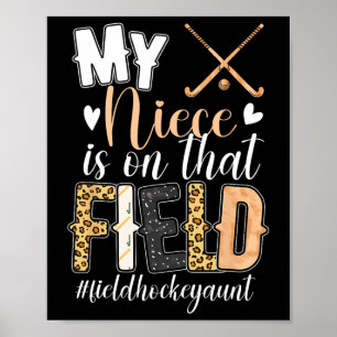Stolt landhockeymoster till en landhockeyspelare poster