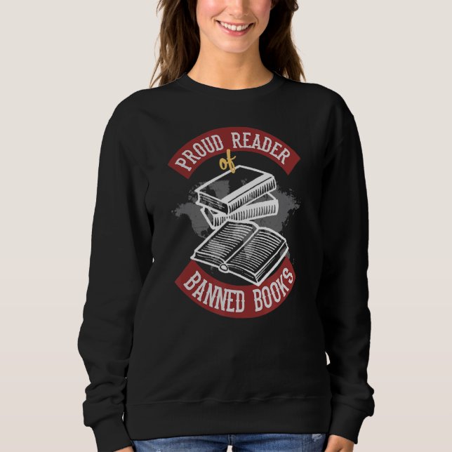 stolt läsare av förbjuden Bokar T Shirt (Framsida)