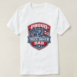 Stolt lastbilschaufför pappa märke t-shirt