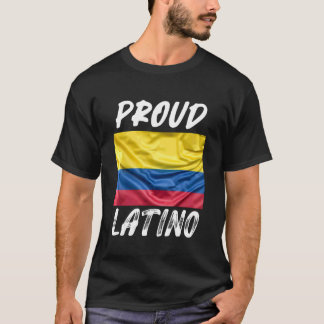 Stolt latino-spansk kulturarv månad Columbia flagg T Shirt