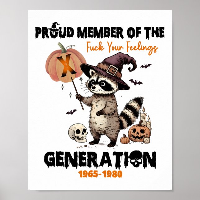 stolt ledamot av Fck-huset dina känslor Generation Poster (Framsidan)