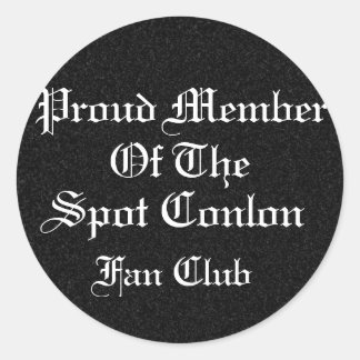 stolt ledamot av Klubben Spot Conlon Fläkt Runt Klistermärke