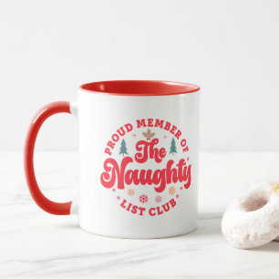 stolt ledamot av Naughty List Klubb jul Mugg