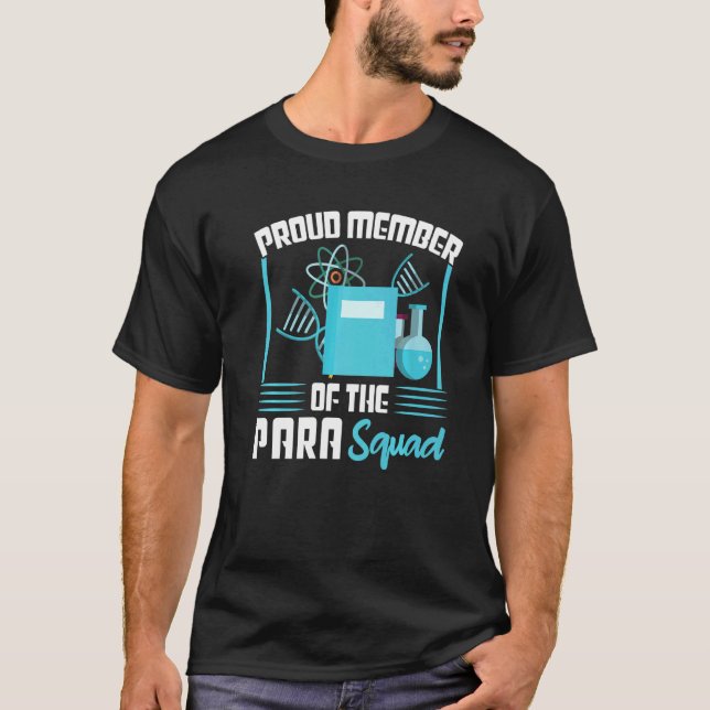 stolt ledamot av Para Squad ParaProfessional T Shirt (Framsida)