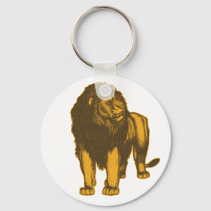 Stolt lejona Keychain Nyckelring
