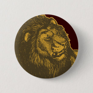 Stolt lejont knäppas emblem knapp