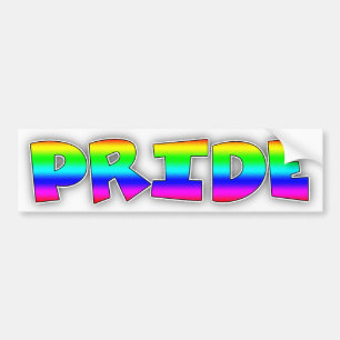 Stolt LGBT-pride att vara glad regnbågebildekal Bildekal