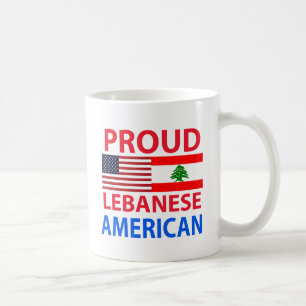 Stolt libanesisk amerikan kaffemugg