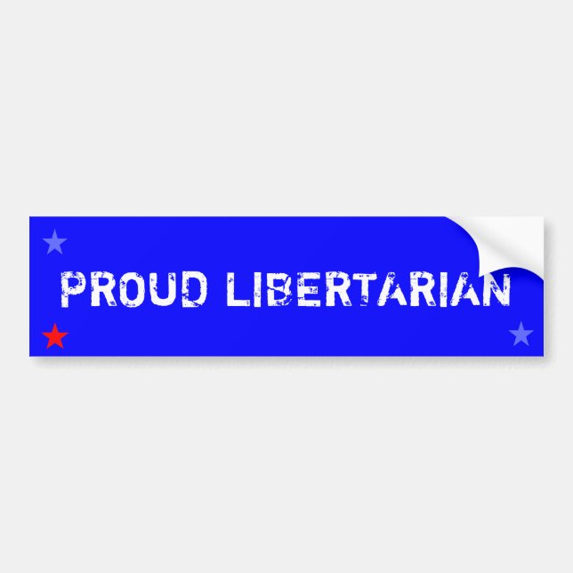 Stolt libertarian bildekal (Framsidan)