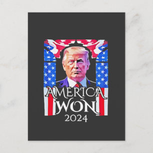 Stolt Maga Amerikan Trump Vann 2024 Inaugurationsd Vykort