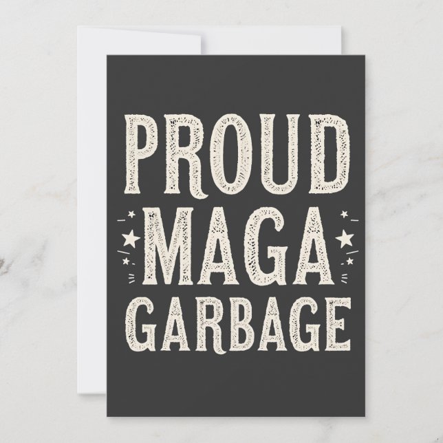 Stolt MAGA-Skräp För Trump-supportröstning   Inbjudningar (Framsida)