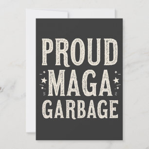 Stolt MAGA-Skräp För Trump-supportröstning Inbjudningar