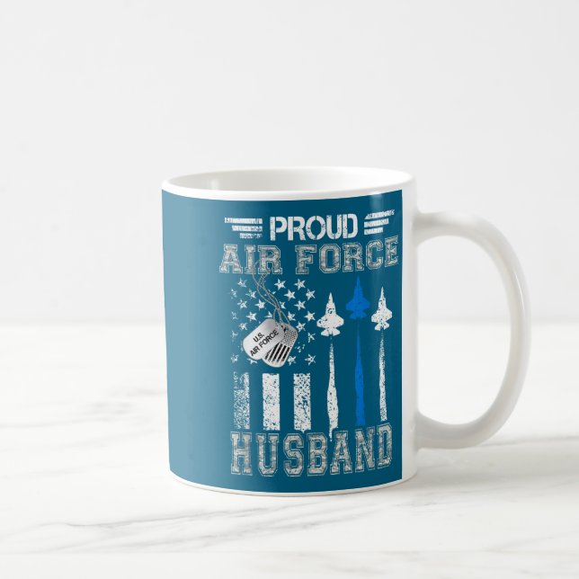 Stolt make från flygvapnet usa flygvapen examen hu kaffemugg (Höger)