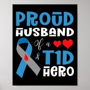 stolt Make i A T1d Hero Typ 1-diabetes Awaren Poster