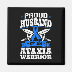 stolt Make i en Ataxi Warrior Awareness Ribbo Magnet