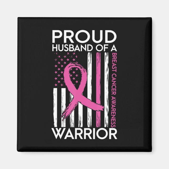 stolt Make i Warrior Bröstcancer medvetenhet S Magnet (Framsidan)