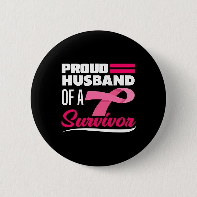 stolt Make över en överlevnadskvinna, bröstcancer, Knapp (Framsida)