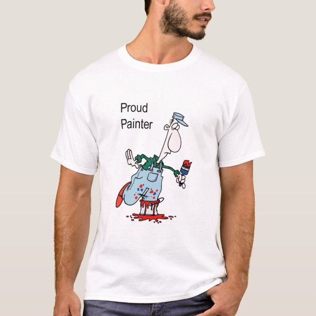 stolt målare-tanktop t-shirt (Framsida)
