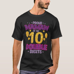 stolt mamaw av den 10 år gamla Dubblan Digits Happ T Shirt