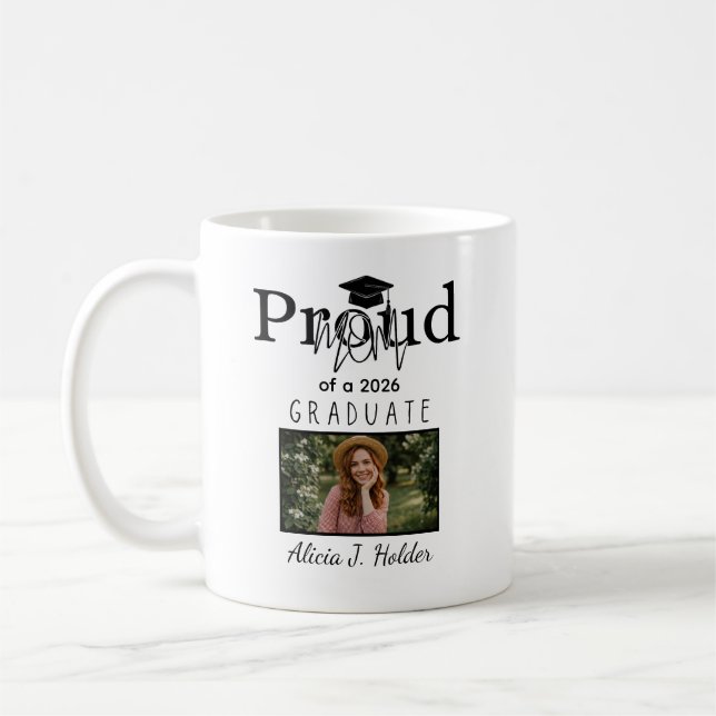 Stolt MAMMA 2026 examenstudent examenspresent mamm Kaffemugg (Vänster)