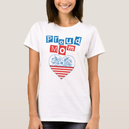 Stolt mamma 4 juli, mors dag t shirt