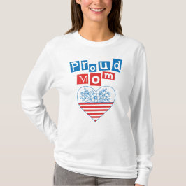 Stolt mamma 4 juli, mors dag t shirt