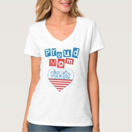 Stolt mamma 4 juli, mors dag t shirt