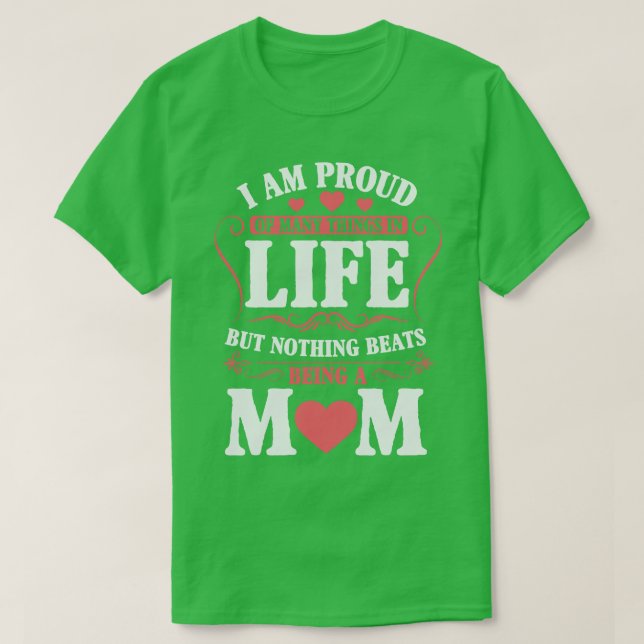 stolt Mamma A rubrik utanför jämförelse T Shirt (Design framsida)