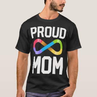 Stolt mamma autism familj autistisk mor oändlighet t shirt