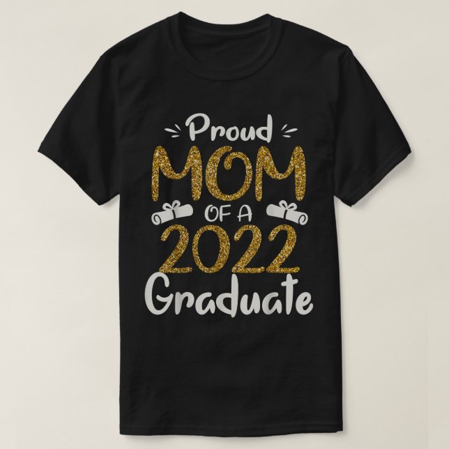 stolt Mamma av 2022 Student för Mamma 2022-gradu T Shirt (Design framsida)