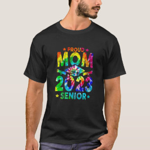 stolt Mamma av 2023 års gymnasieskola, tie Dye Gra T Shirt