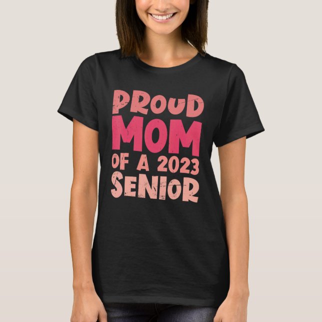 stolt Mamma av 2023 års ledande Studenten T Shirt (Framsida)