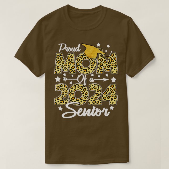 stolt Mamma av 2024 års högre Student för Studente T Shirt (Design framsida)